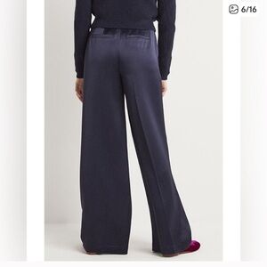 Boden Navy Blue Satin like Pants
